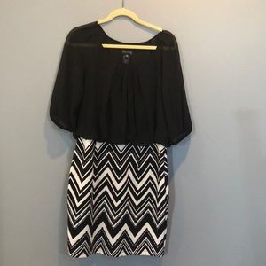 Black and white dress